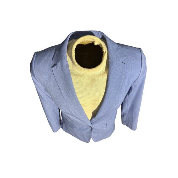 Banana Republic Women’s Blue Blazer Jacket Size 8 Tailored One Button - Picture 2 of 4